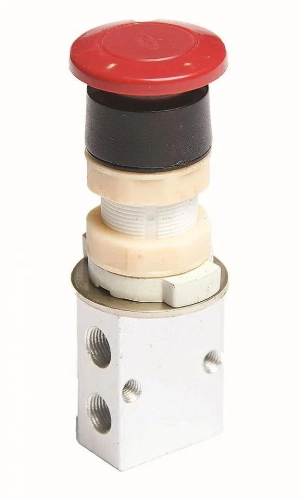 S3PP-M5 - Butonlu Yaylı Valf (M5 3/2)